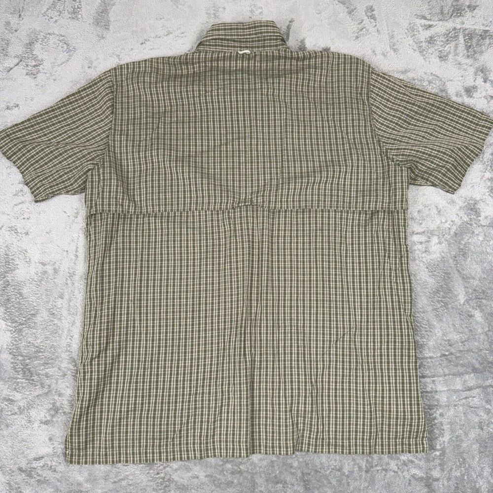 Woolrich Shirt Mens XL Green Plaid Vented Short Sleeve Fishing Hiking Camping - Picture 9 of 9